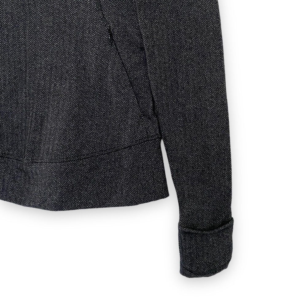 Lululemon Think Fast Pullover Heathered Herringbone Heathered Black Rulu Size 4 - Picture 5 of 13